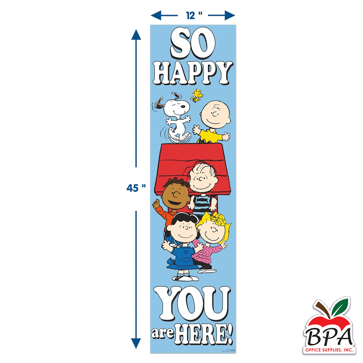 Teacher Created Resources •  Banner "Peanuts - So Glad You Are Here!"